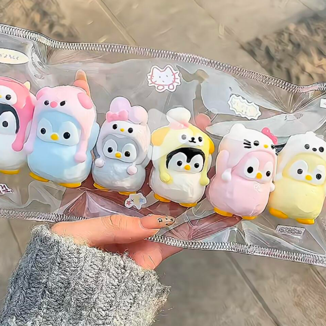 Handmade Mini Penguin Taba Squishy Toy