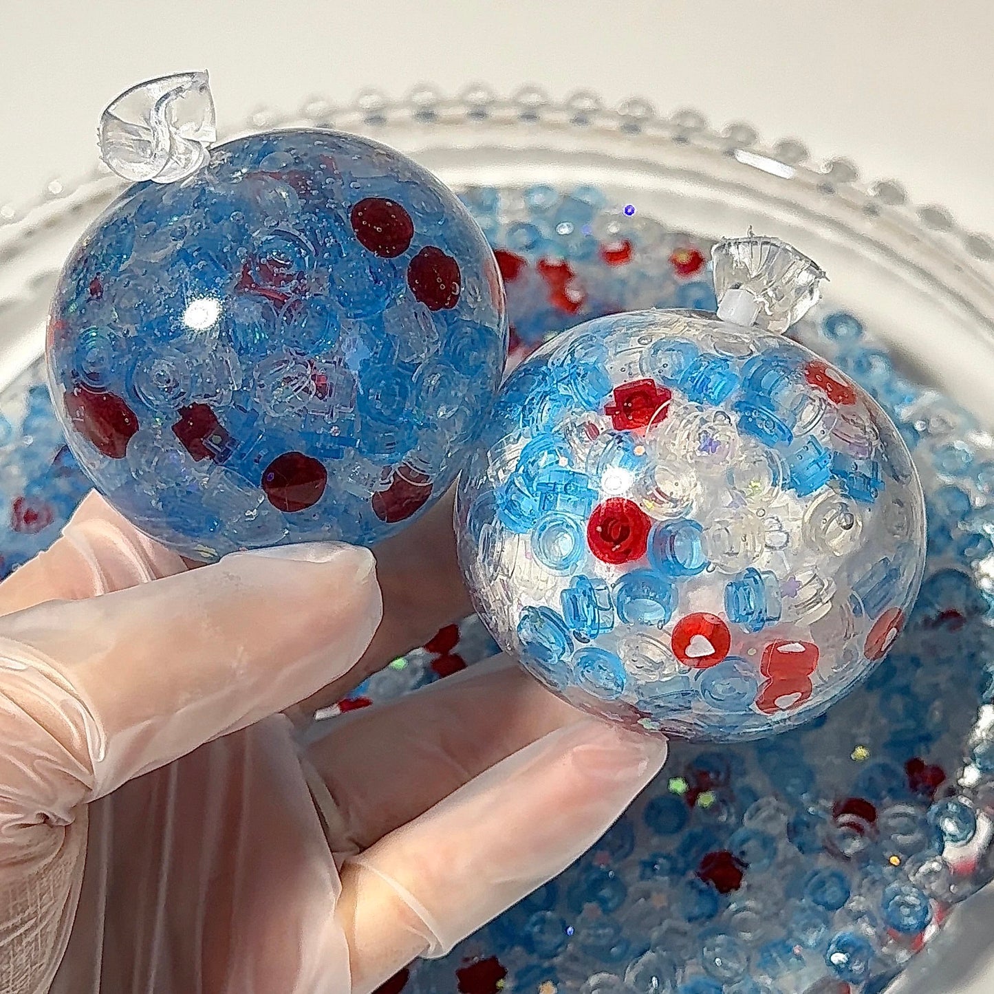 Limpid Blue Handmade Stress Balls