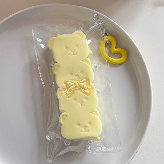 Teddy Bear Silicone Stress Relief Taba Squishy Toy
