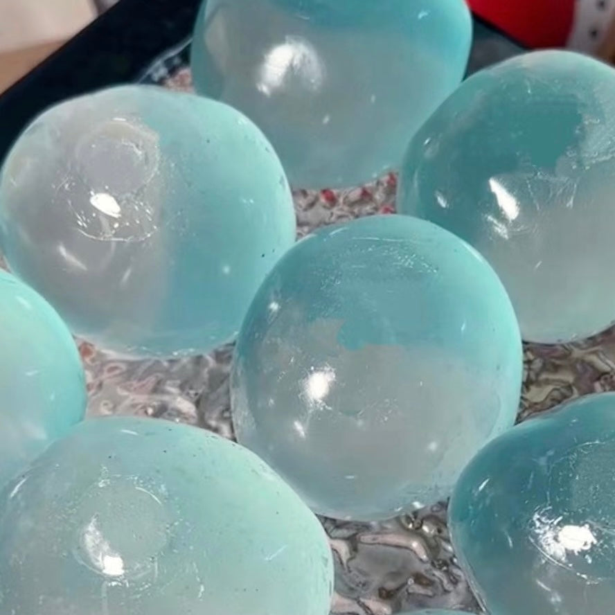 Blueberry/Peach/Green Grape Coconut Oil Handmade Stress Ball