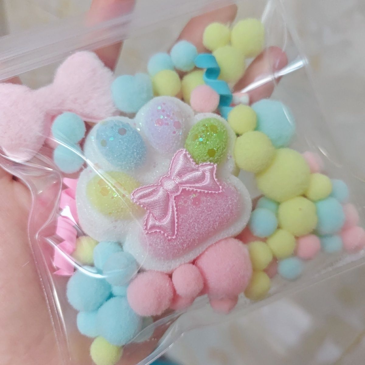 Handmade Silicone Rainbow Cat’s Paw without fur Stress Relief Squishy Toy