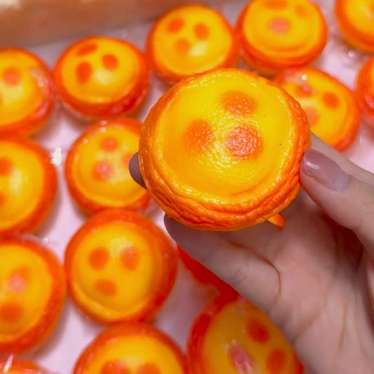Egg Tart Handmade Stress Ball (Please Note That The Skin Is Easily Broken)
