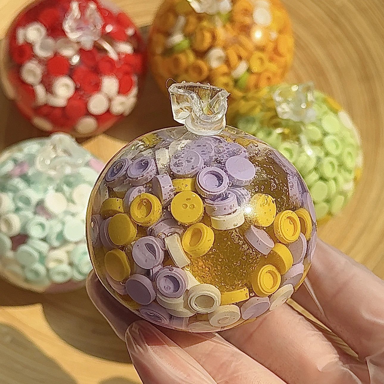 Building Block Handmade Stress Balls