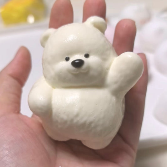 Handmade Cute Beckoning Bear Taba Squishy Toy