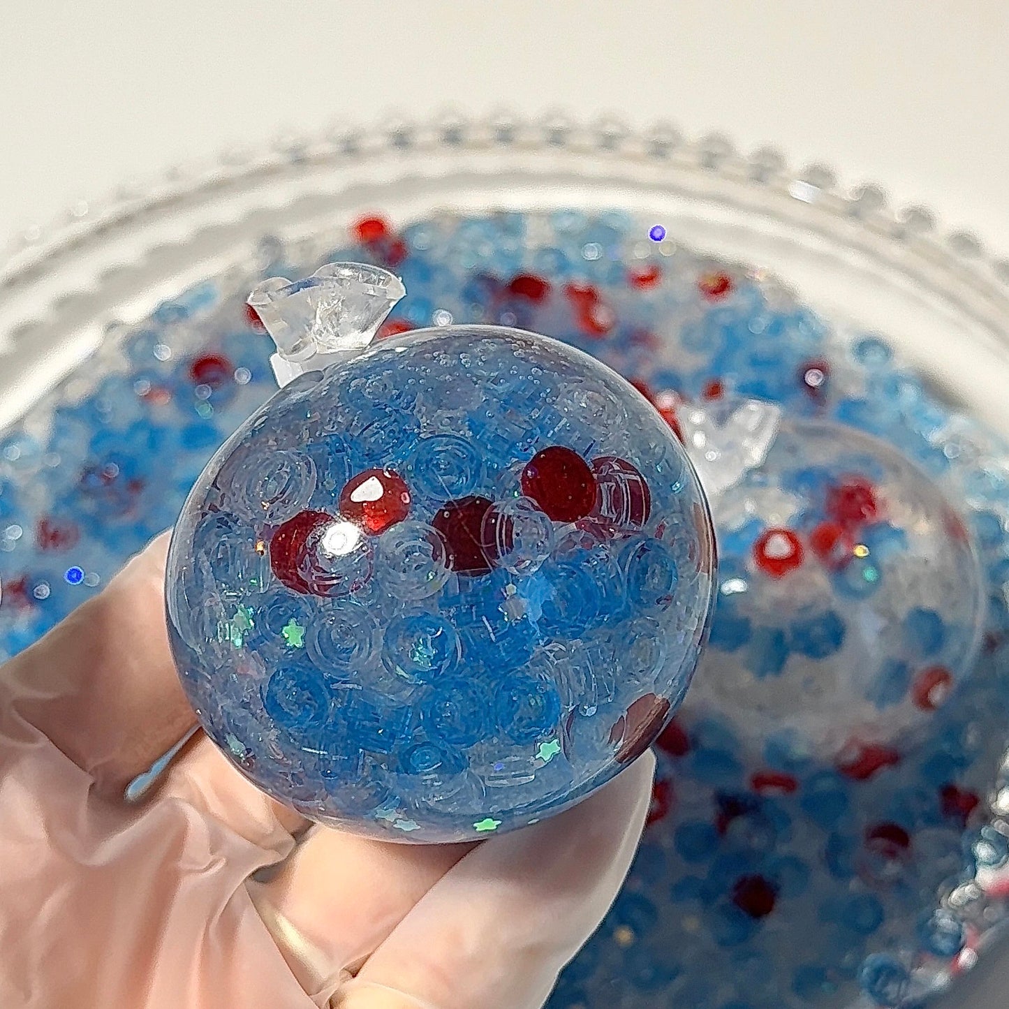 Limpid Blue Handmade Stress Balls