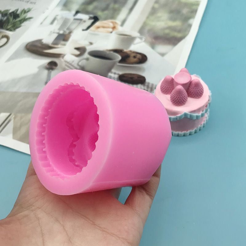 Strawberry Cake Mold Silicone Squishy Mold