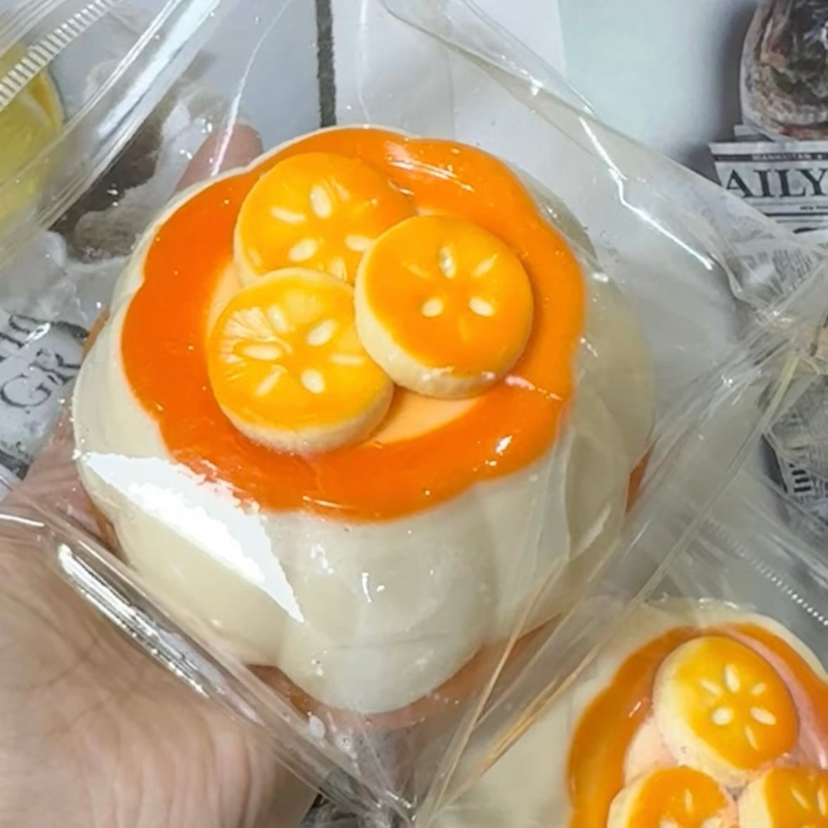 Banana Pudding Taba Squishy Toy