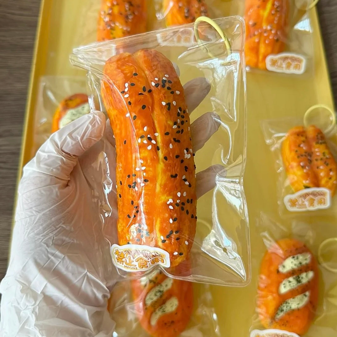 Baguette & Fried Dough Stick Taba Squishy Toy