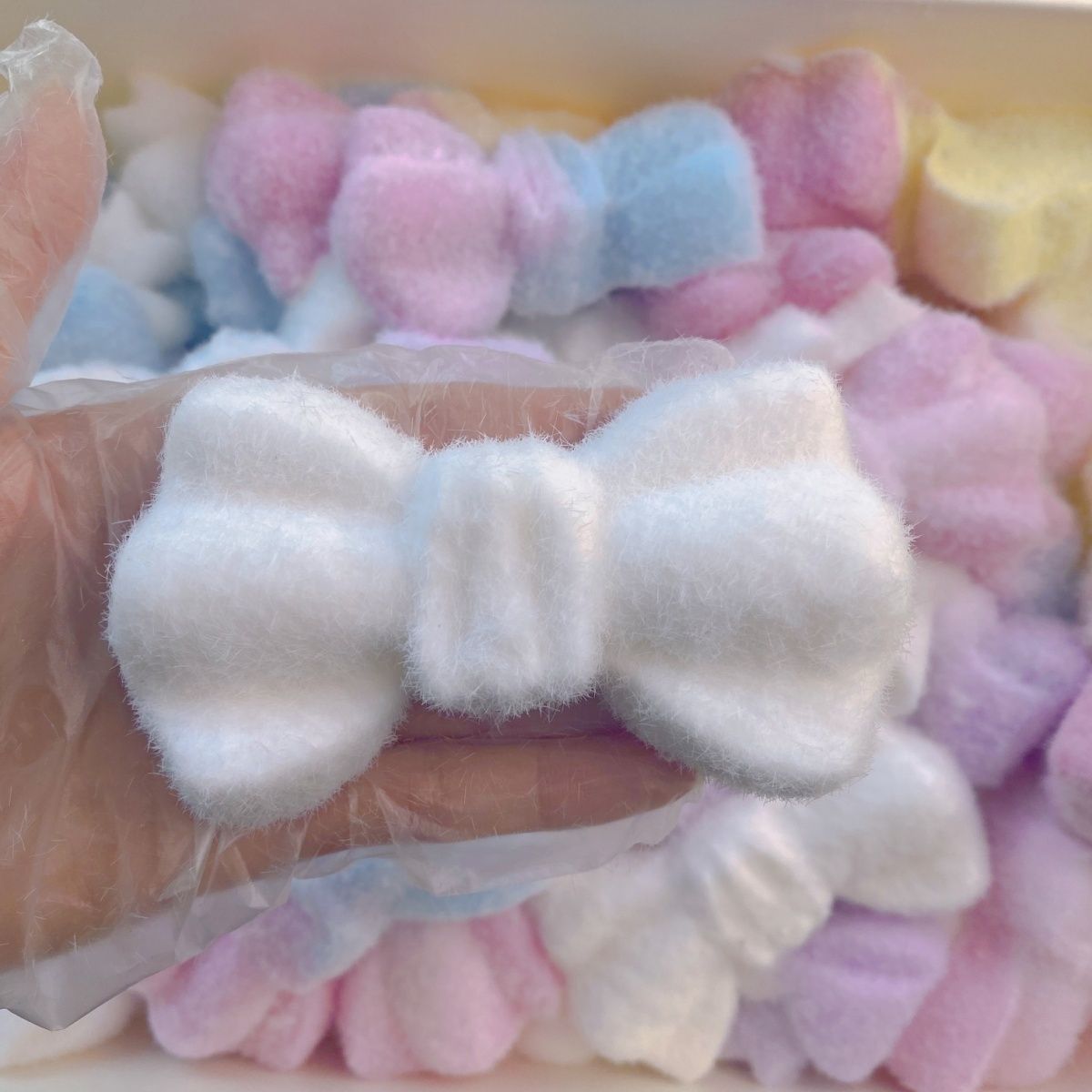 Plush Bow Taba Squishy Toy