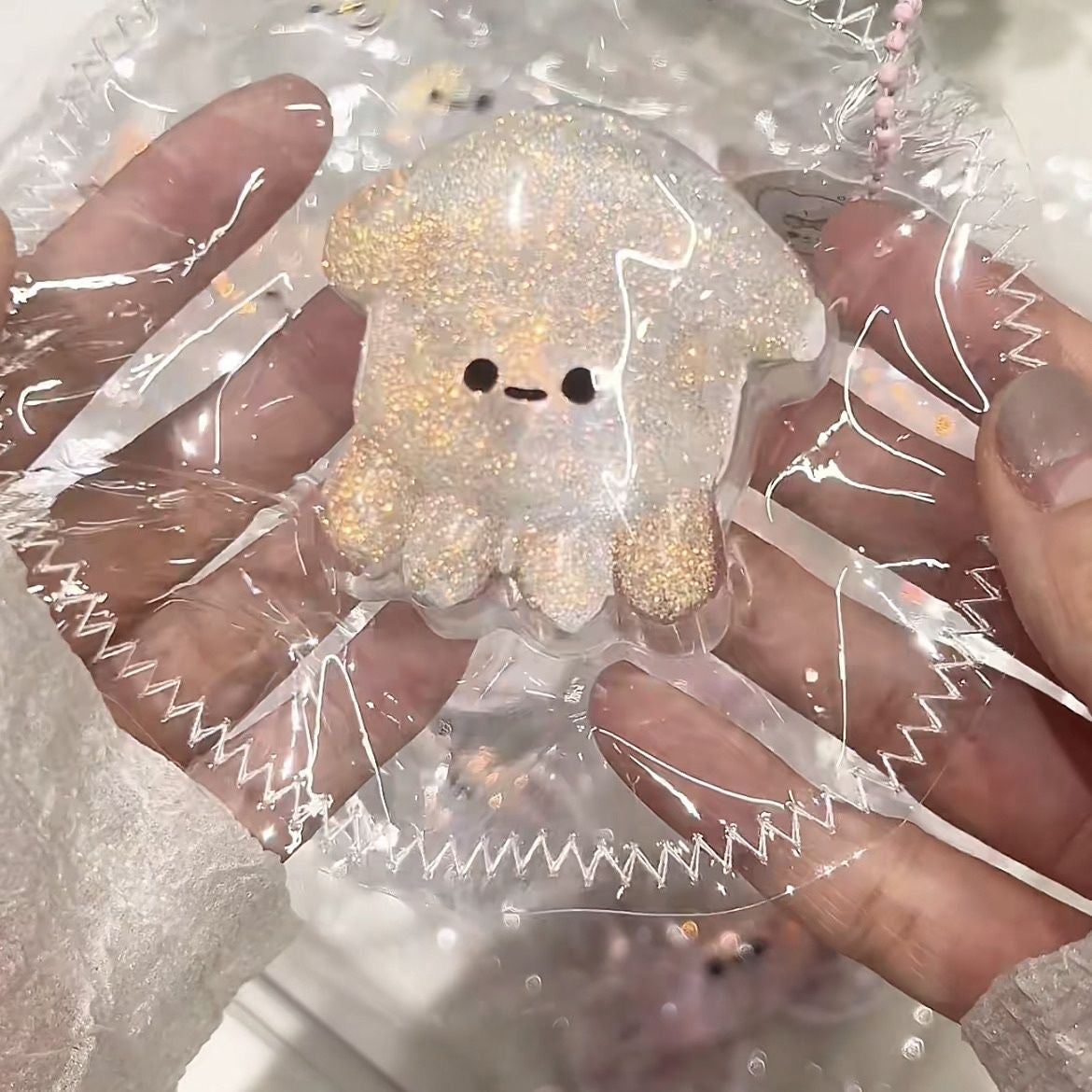 Transparent Jellyfish Octopus / Squid / Crab Taba Squishy Toy