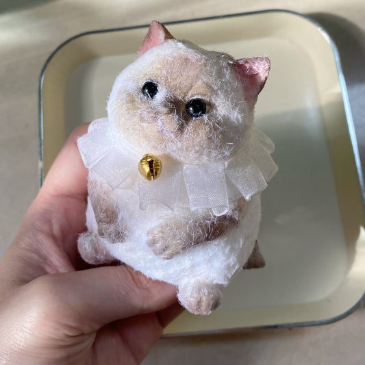 Handmade Siamese Kitty Cat Stress Relief Taba Squishy Toy