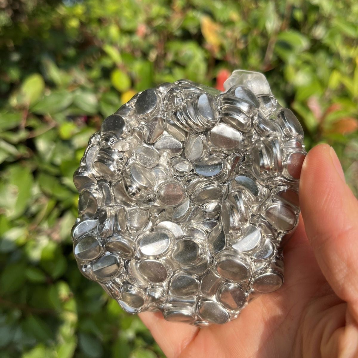 Silver Handmade Stress Balls