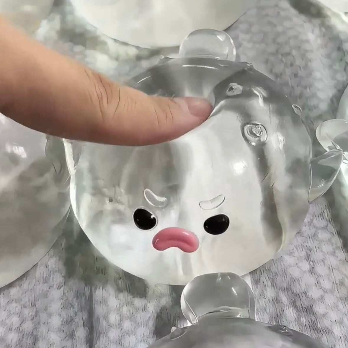 Transparent Puffer Fish Stress Relief Taba Squishy Toy