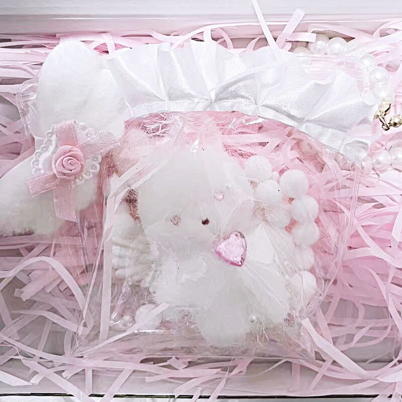 Handmade White Rabbit Bunny Stress Relief Squishy Toy
