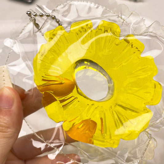 Handmade Transparent Pineapple Slices Taba Squishy Toy