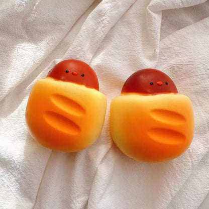 Slow Rising Squishy Brown Chick Stress Relief Decompression Toy