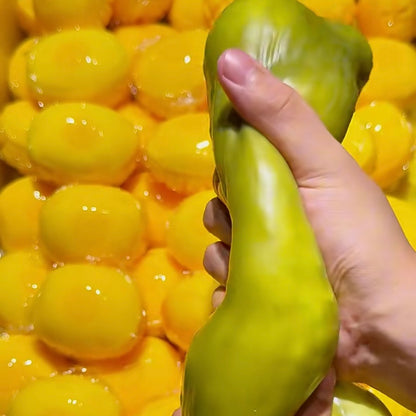 Crunchy Large Cucumber Bead & Clay Base Stress Ball Squishy Stress Relief Decompression Toy