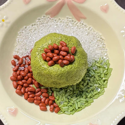 Red Bean Matcha Handmade Stress Balls