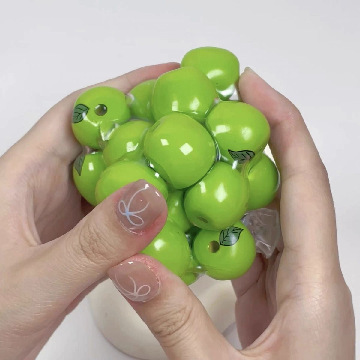 Red Apple / Green Apple / Watermelon / Strawberry / Persimmon Handmade Stress Balls (Please Note That The Skin Is Easily Broken)