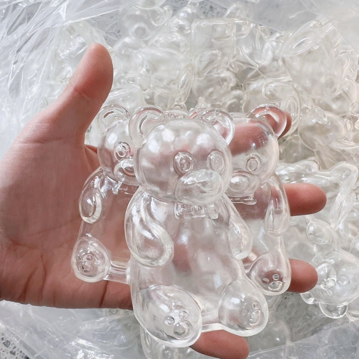 Transparent Bear Stress Ball Skin