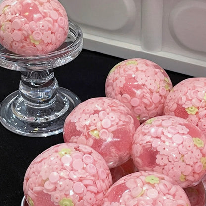 Green / Pink Building Blocks and Flower Stress Ball