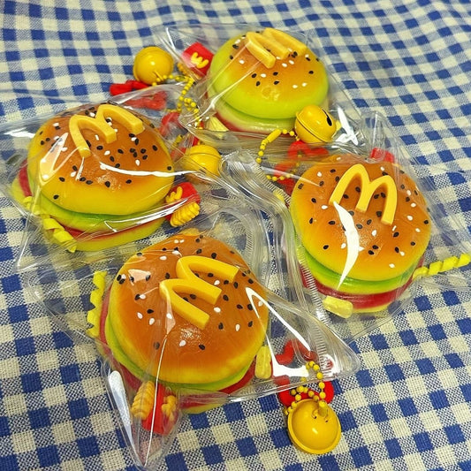 Handmade Silicone McDonald's Hamburger Taba Squishy Toy