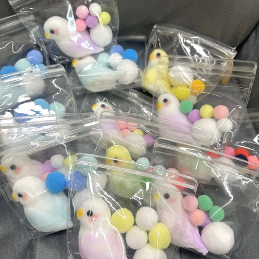 6 Colors Handmade Parrots Taba Squishy Toy