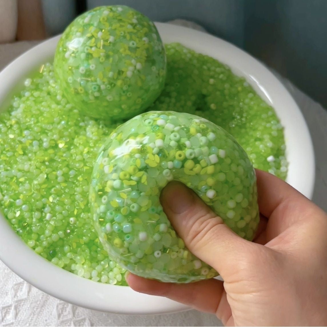Green Beads Stress Ball