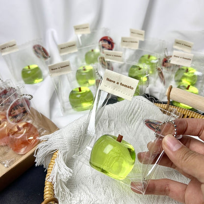 Handmade Transparent Red Apple & Green Apple Taba Squishy Toy