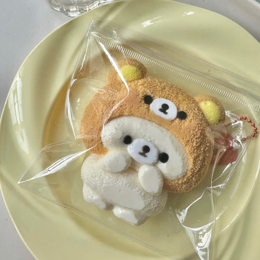 Handmade Hat Bear Taba Squishy Toy