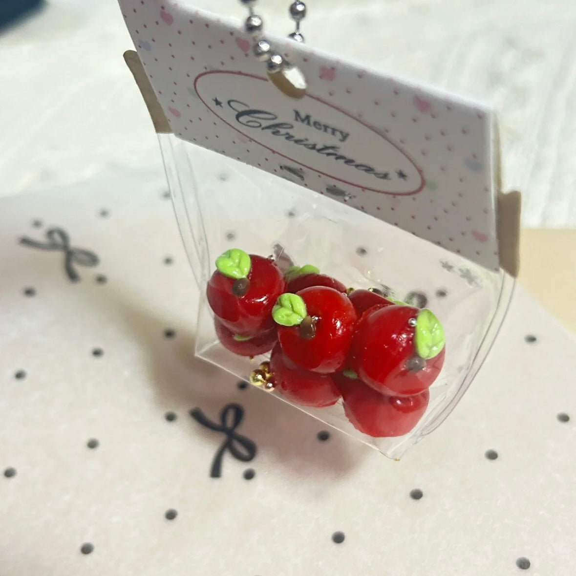 7pcs Handmade Silicone Mini Apple / Tomato Taba Squishy Toy