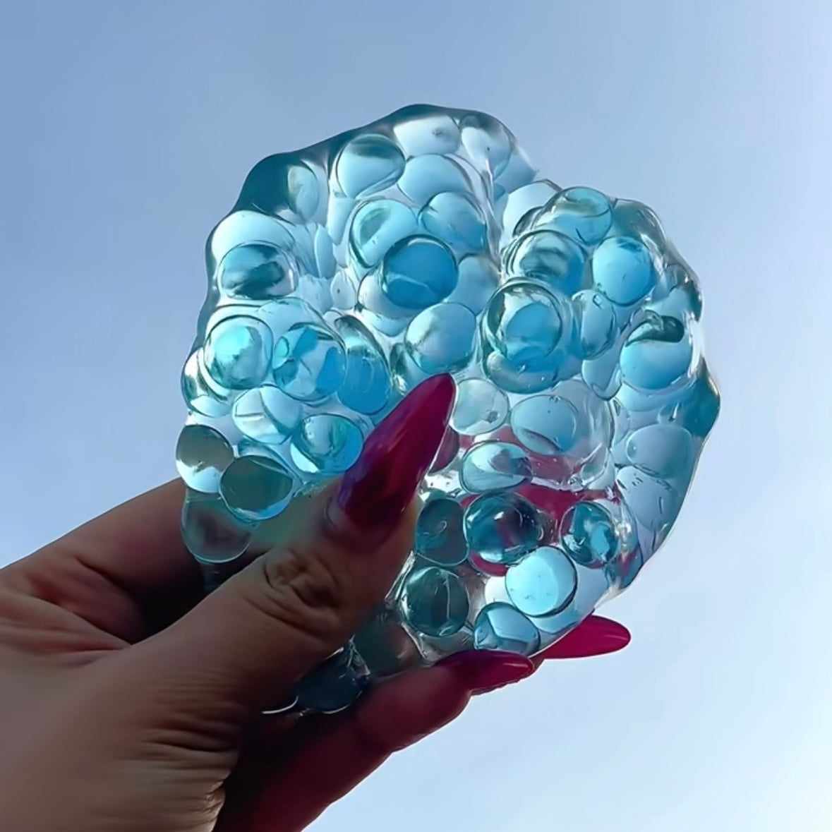 Bead & Vaseline Base Stress Ball Squishy Stress Relief Decompression Toy