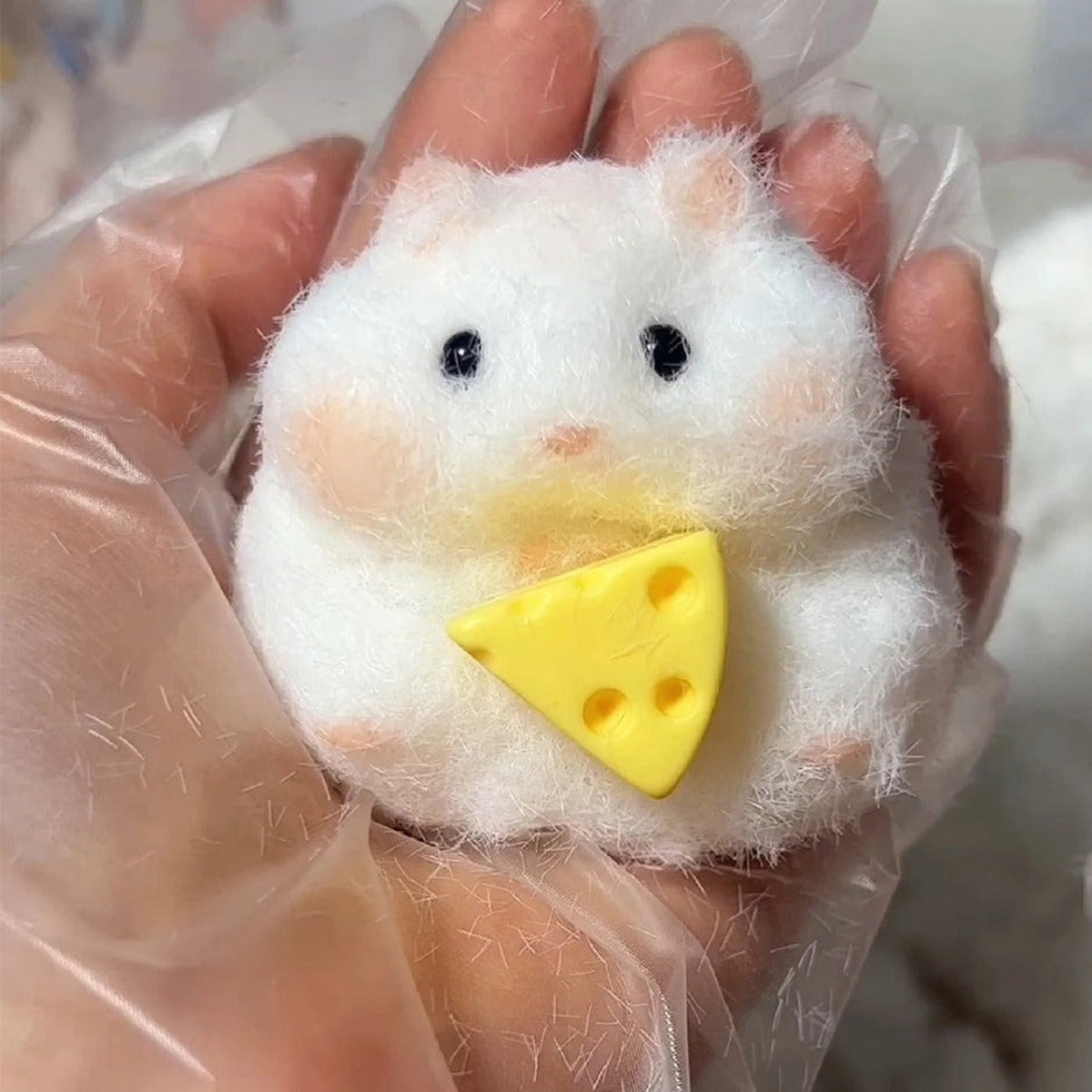 Squishy Hamster Stress Relief Decompression Toy with Flocking