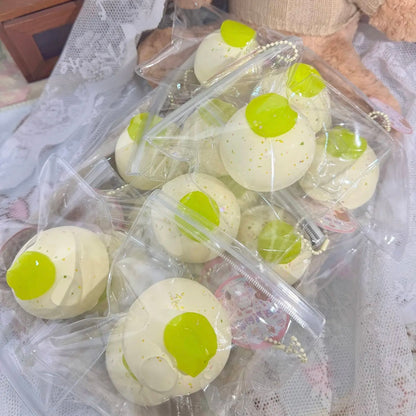 Handmade Green Grape Cake Taba Squishy Toy