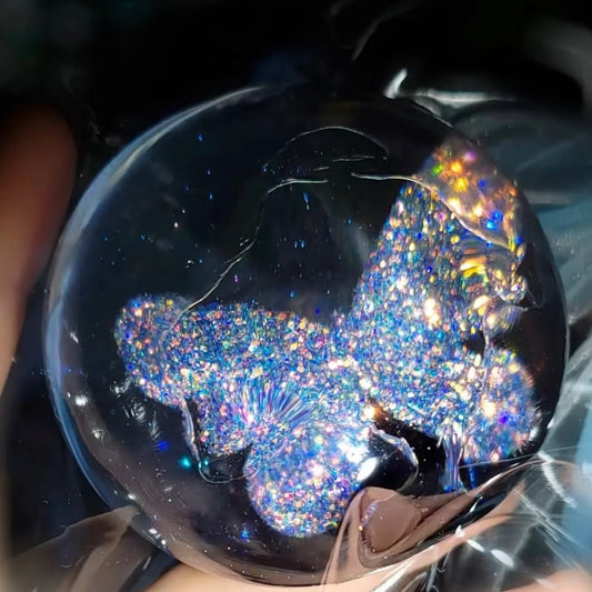 Transparent Butterfly Taba Squishy Toy