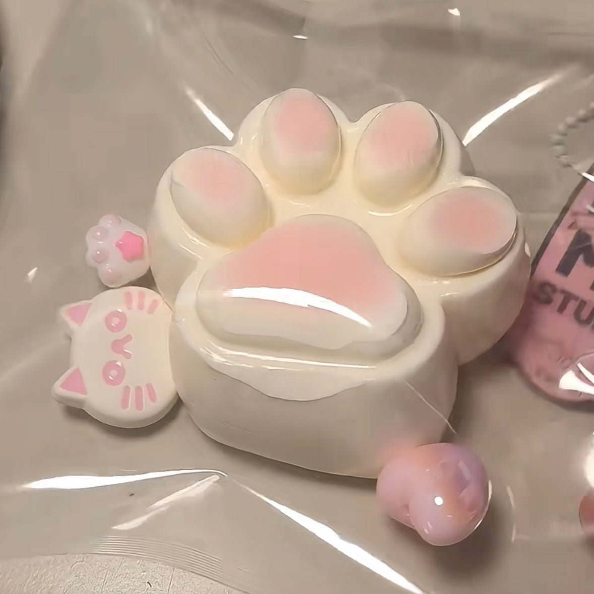 Handmade Silicone Cat's Paw Taba Squishy