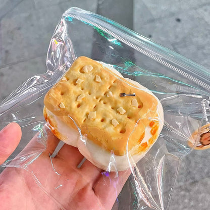 Handmade Silicone Marshmallow Cookies Taba Squishy Toy