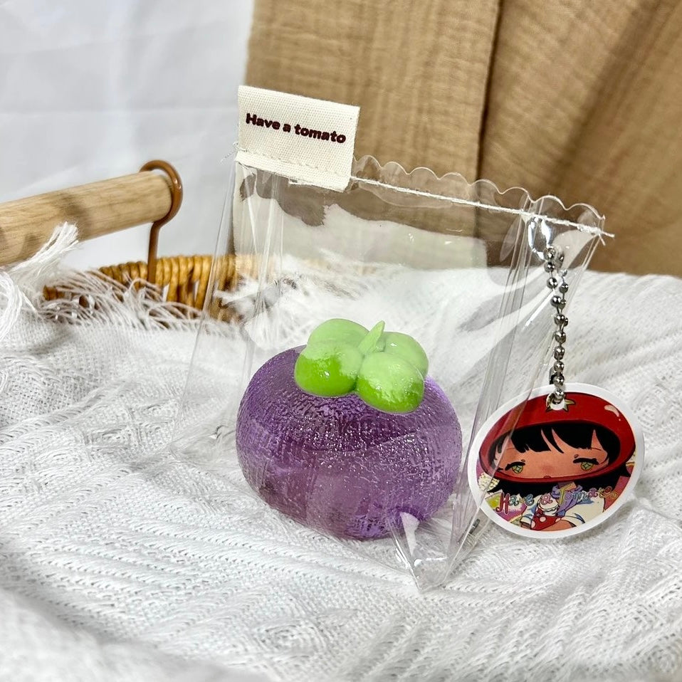 Transparent Mangosteen Taba Squishy Toy