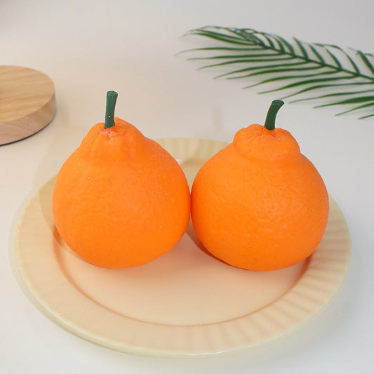 Flour Filling Tangerine Orange Stress Ball Squishy Stress Relief Decompression Toy