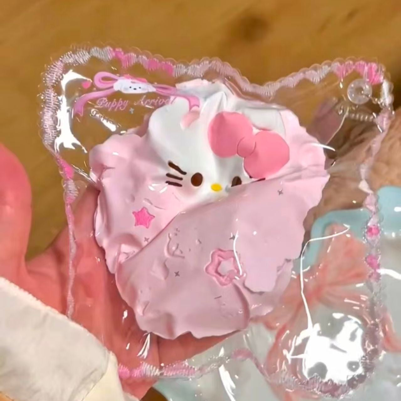 Handmade Pink Kitty Taba Squishy Toy