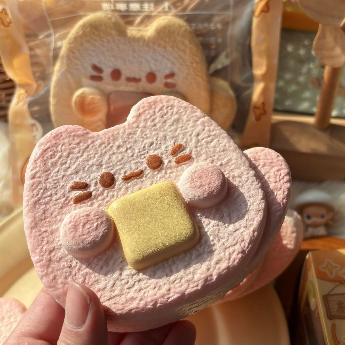 Slow Rising Squishy Kitty Hugging A Milk Candy Stress Relief Decompression Toy