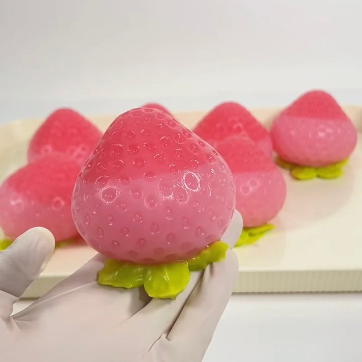 Large Strawberry Taba Squishy Toy
