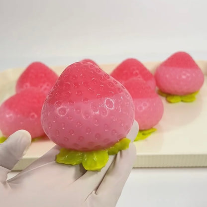 Large Strawberry Taba Squishy Toy