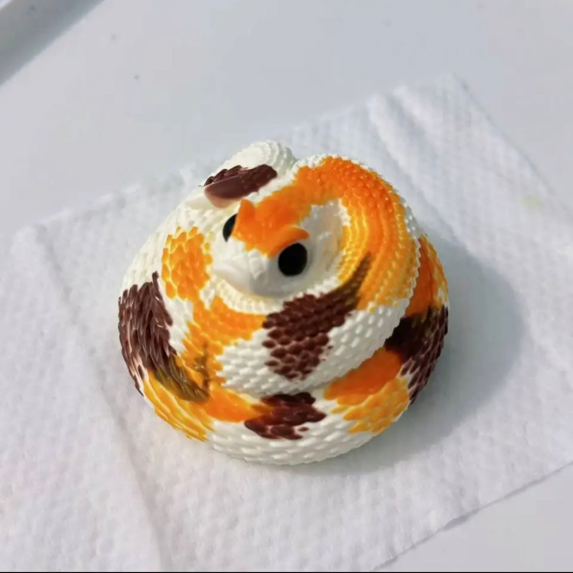 Handmade Circling Snake Taba Squishy Toy