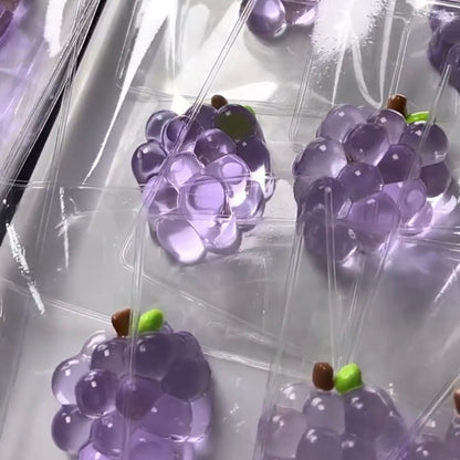 Transparent Green Grape & Banana Taba Squishy Toy