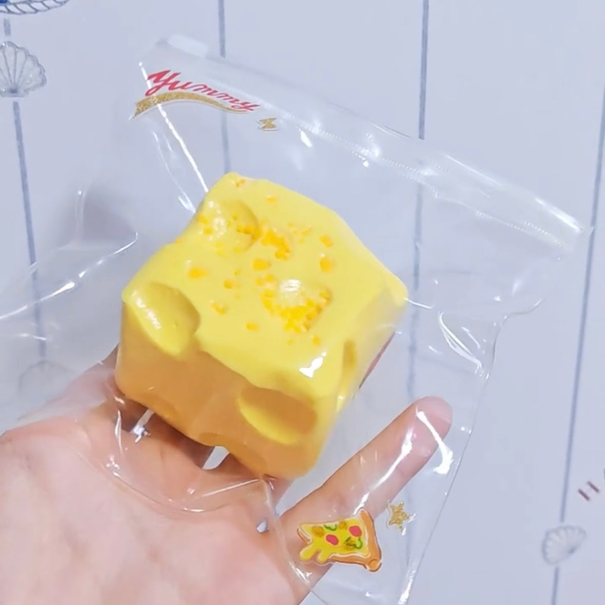 Handmade Silicone Cheese Stress Relief Squishy Toy