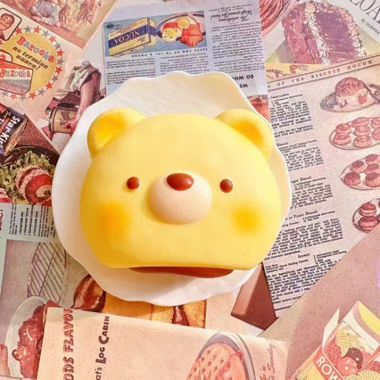 Slow Rising Squishy Bear Head Stress Relief Decompression Toy