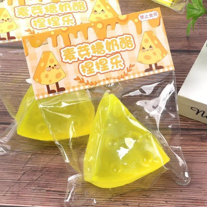 Cheese Stress Ball Jelly Ball Squishy Stress Relief Decompression Toy