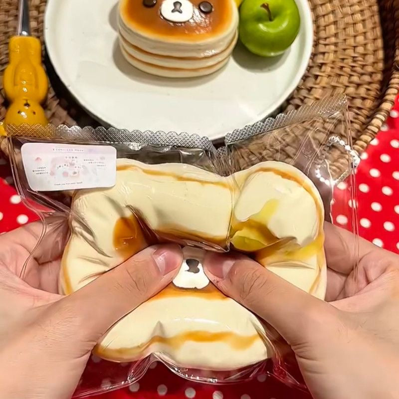 Brown Bear Head Taba Squishy Toy