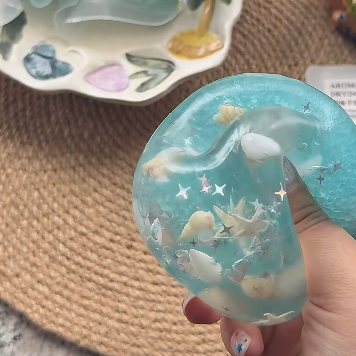 The Blue Underwater World Crisp Satisfying Sound Handmade Stress Ball